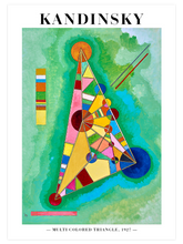 Kandinsky Variegation In The Triangle - Art Print